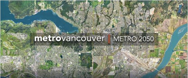 Metro Vancouver Metro 2050 map image